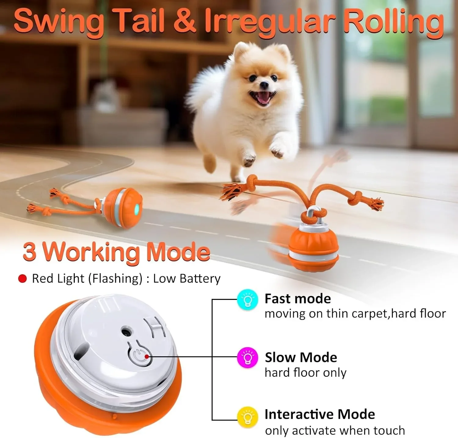 Интерактивная игрушка для соба – обзор и цена Automatic Moving Dog Ball